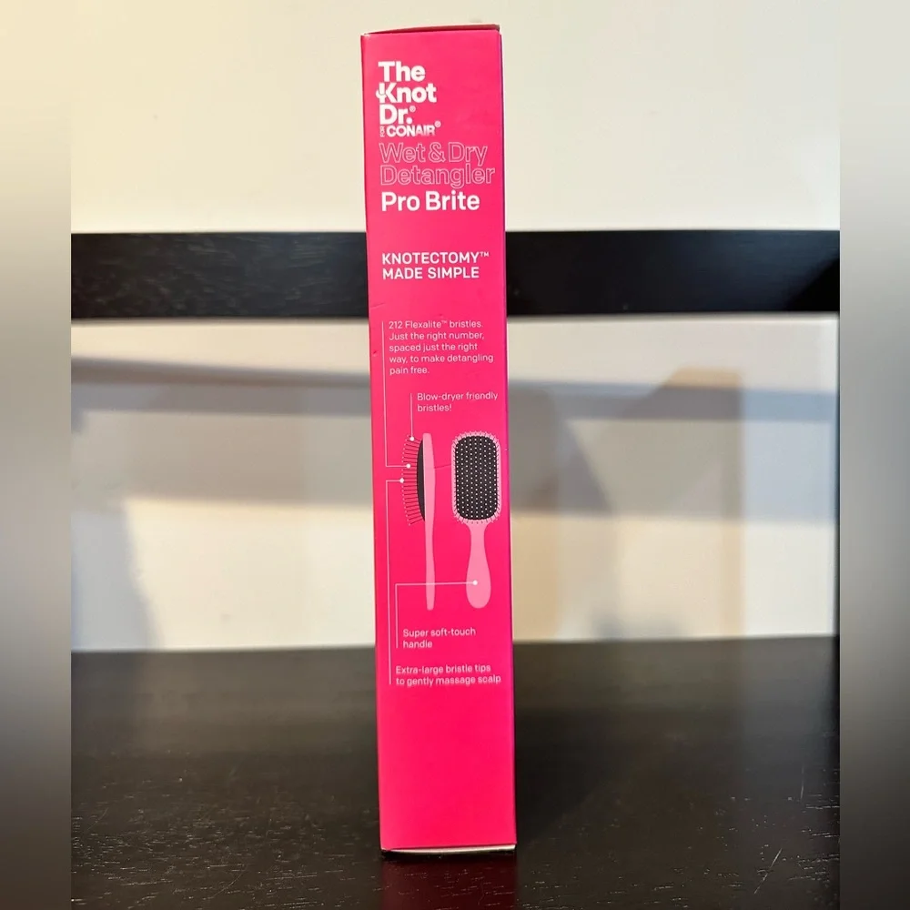Conair The Knot Dr. Pro Brite Wet & Dry Detangler Brush